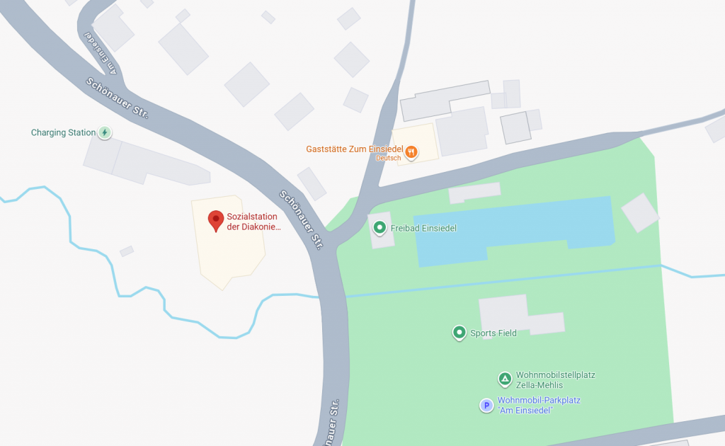 Diakonie Henneberger Land Karte Anfahrt Schönauer Str. 69 98544 Zella-Mehlis